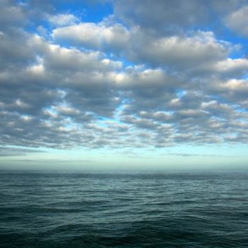 Fotografia intitolato "Entre ciel et mer" da David Tourquetil, Opera d'arte originale