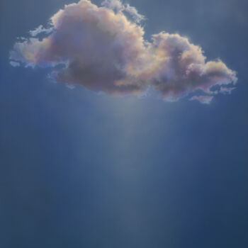 Картина под названием "Cloud One on Dark" - David Tracey, Подлинное произведение искусства, Акрил