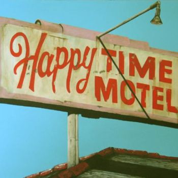 Schilderij getiteld "Happy Time" door David Troughton, Origineel Kunstwerk