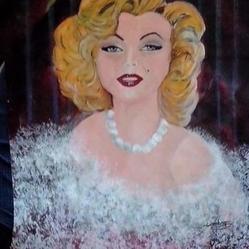 Peinture intitulée "Marylin Monroe" par Davileine Borrego, Œuvre d'art originale, Acrylique