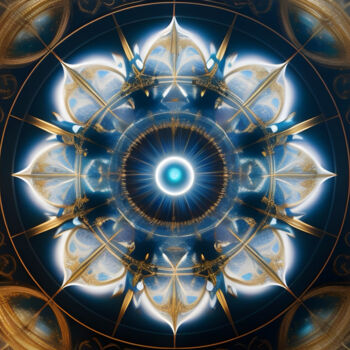 Digitale Kunst mit dem Titel "Abstract circle oth…" von Davina Dugnas, Original-Kunstwerk, 2D digitale Arbeit