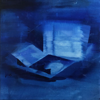 Peinture intitulée ""Boîte-en-valise #6"" par Davis Lisboa, Œuvre d'art originale, Huile