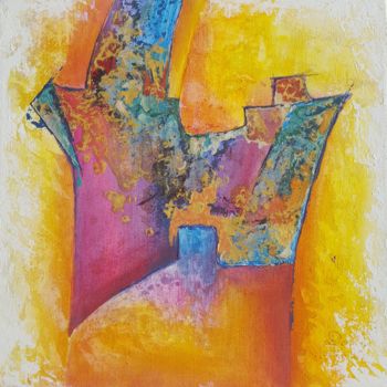 Peinture intitulée "Métamorphose" par Aurore Thomas, Œuvre d'art originale, Acrylique