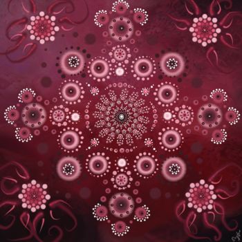 Digital Arts titled "Raspberries" by Dawn Marie, Original Artwork, Digital Painting