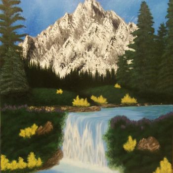 Pittura intitolato "Mountain Run Off" da Dawn Radloff, Opera d'arte originale, Acrilico