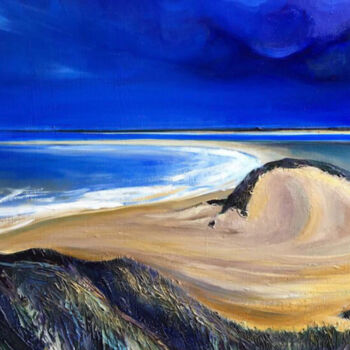 Painting titled "Just the Sea, the S…" by Dawn Rodger, Original Artwork, Oil