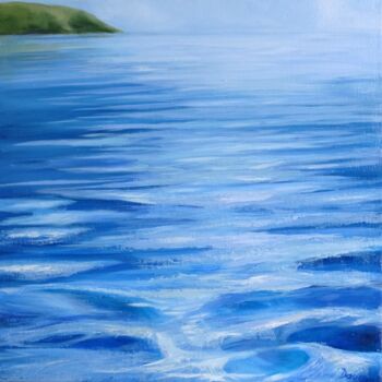 Painting titled "Healing Waters" by Dawn Rodger, Original Artwork, Oil