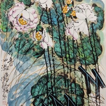 Pintura titulada "Long lasting fragra…" por Dayou Lu, Obra de arte original, Pigmentos