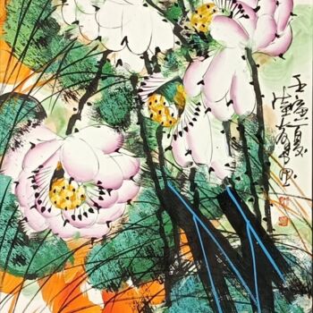 Malarstwo zatytułowany „Non title 无题 （No.16…” autorstwa Dayou Lu, Oryginalna praca, Pigmenty