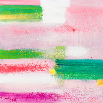 제목이 "Pink wind"인 미술작품 Viktor Deisun로, 원작, 기름 나무 들것 프레임에 장착됨