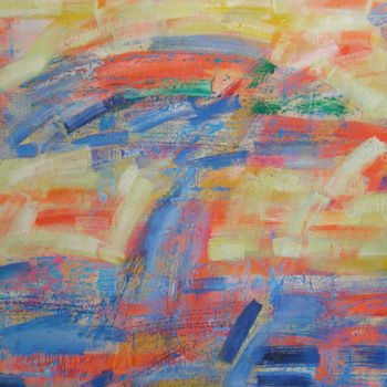 Peinture intitulée "Under a sprawling t…" par Viktor Deisun, Œuvre d'art originale, Huile