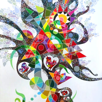 绘画 标题为“Arbre” 由Dayva Achikhman, 原创艺术品, 丙烯