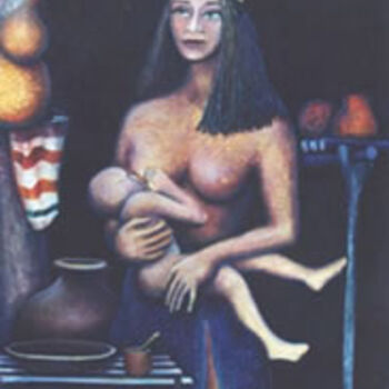 Pintura titulada "MATENIDAD" por Erdasi, Obra de arte original