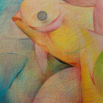 "lovely fish" başlıklı Tablo Dazhao Su tarafından, Orijinal sanat, Kalem