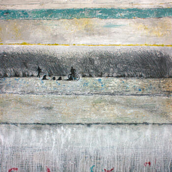 Pittura intitolato "WOUNDED GRASS" da Db Waterman, Opera d'arte originale, Acrilico Montato su Telaio per barella in legno