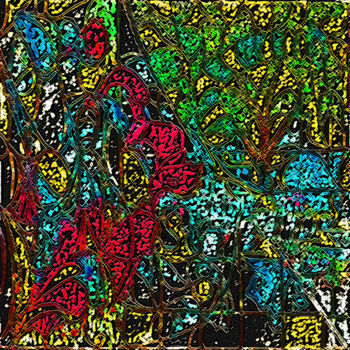 Arte digitale intitolato "Si fa sera, nel bos…" da Daniele Bassetto, Opera d'arte originale, Lavoro digitale 2D