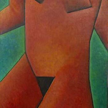 Pintura titulada "desnudo-n-5-70x100-…" por Daniel Jorge Castro Cuccuini, Obra de arte original