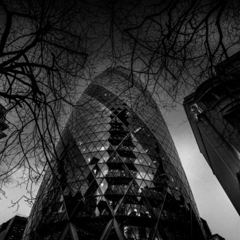 Photography titled "City into the Darkn…" by David Chofardet, Original Artwork, Digital Photography