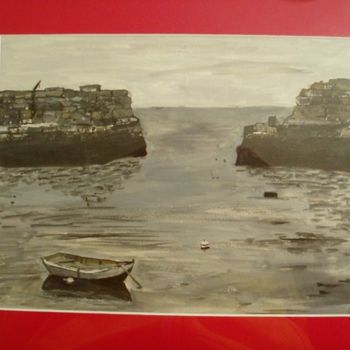 Painting titled "Lanesville harbor" by David Craft, Original Artwork