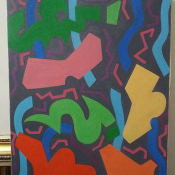 Peinture intitulée "Shifting" par Ariel Velez, Œuvre d'art originale, Huile