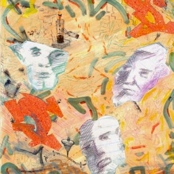 Collages titled "end-timez" by Ariel Velez, Original Artwork