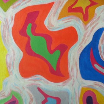 Malerei mit dem Titel "Scapes Above" von Ariel Velez, Original-Kunstwerk, Acryl
