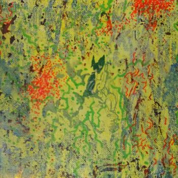 Ζωγραφική με τίτλο "cyclopean infection" από Ariel Velez, Αυθεντικά έργα τέχνης, Ακρυλικό