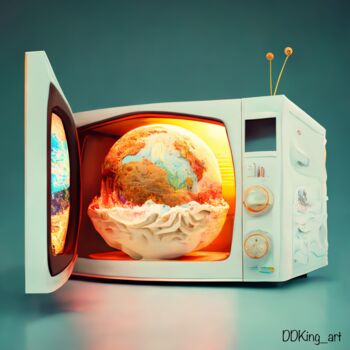 Digitale Kunst getiteld "Climate Change" door Ddking, Origineel Kunstwerk, Digitale afdruk