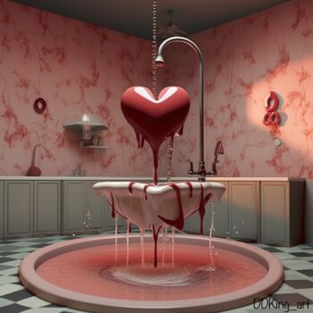 Digital Arts titled "Skinny Love" by Ddking, Original Artwork, AI generated image