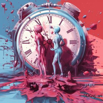 Arte digitale intitolato "Time" da Ddking, Opera d'arte originale, Stampa digitale