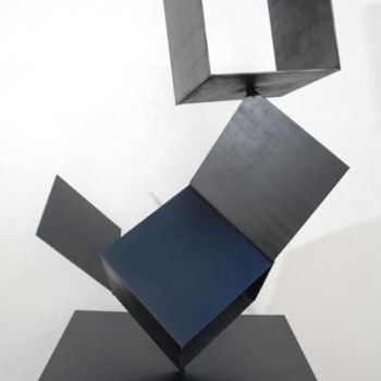Sculpture titled "Up and Down" by Dec, Original Artwork, Metals