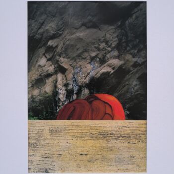 Collages intitulée "Petit paysage 03/24…" par Dé Chapelet, Œuvre d'art originale, Collages