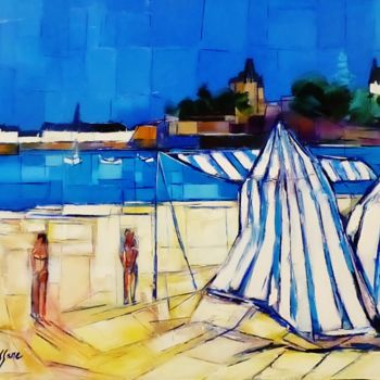 Pintura titulada "Dinard, la Grande P…" por De Maussane, Obra de arte original