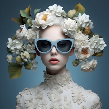 Arts numériques intitulée "Blossom Beauty DB-3" par Deai Studio, Œuvre d'art originale, Image générée par l'IA
