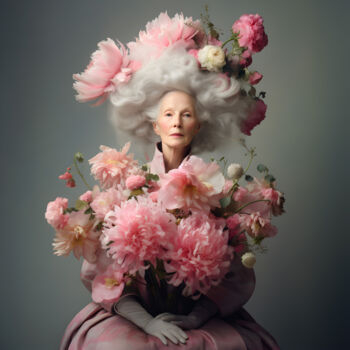 Arts numériques intitulée "Blooming Beauty DG-…" par Deai Studio, Œuvre d'art originale, Image générée par l'IA