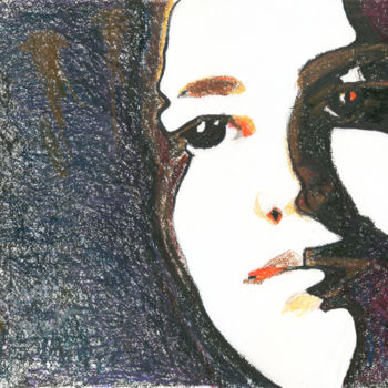 Картина под названием "Marina Meirelles, 2…" - Dea Lieotto, Подлинное произведение искусства, Пастель