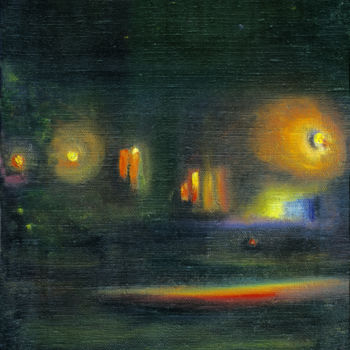 Pittura intitolato "Light, 12 March 2003" da Dea Lieotto, Opera d'arte originale, Olio