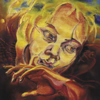Картина под названием "Emotion. 21 Novembe…" - Dea Lieotto, Подлинное произведение искусства, Масло