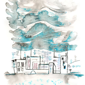 「Weather. 25 October…」というタイトルの描画 Dea Lieottoによって, オリジナルのアートワーク, ボールペン