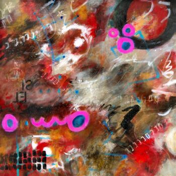 Schilderij getiteld "Realigning Stars" door Deanna Che Lyn, Origineel Kunstwerk, Acryl