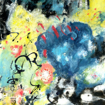 Malerei mit dem Titel "Spring Clouds" von Deanna Che Lyn, Original-Kunstwerk, Acryl