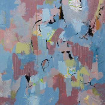 Картина под названием "Making My Way Throu…" - Deb Breton, Подлинное произведение искусства, Акрил Установлен на Деревянная…