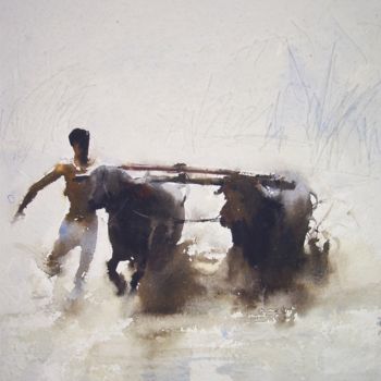 Painting titled "Speed" by Debabrata Sarkar, Original Artwork