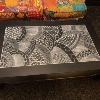 Design intitolato "Table Hawaiienne" da Db Artgraph, Opera d'arte originale, Pennarello