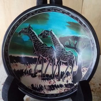 Sculpture titled "Soapstone dish/frui…" by Obed Omwange, Original Artwork, Stone