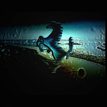 Arts numériques intitulée "Dark Horse 27" par Debolina Moitra, Œuvre d'art originale, Travail numérique 2D
