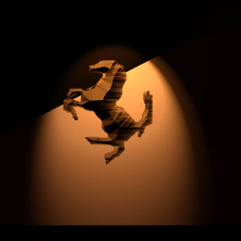 Arts numériques intitulée "Dark Horse 45" par Debolina Moitra, Œuvre d'art originale, Travail numérique 2D