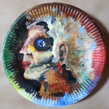 Malerei mit dem Titel "PALETTE N 12" von De Bonsecours, Original-Kunstwerk, Acryl