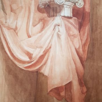 Malerei mit dem Titel ""Пройдут года и жиз…" von Deborah Esenkova, Original-Kunstwerk, Aquarell