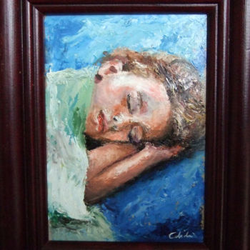 Pintura titulada "Dormi bambino" por Calidè, Obra de arte original, Oleo